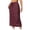 Red, variant on LOVZFMLL Maxi Skirts for Women 2025 Summer Casual Solid Drawstring Elastic High Waist Long Sweat Skirts with Pockets Black M