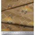 thumbnail image 3 of Soimoi GreenPolyester Crepe Fabric Stripe & Paisley Print Fabric by Yard 52 Inch Wide, 3 of 3