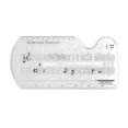 thumbnail image 1 of Music Composer Template Sheet Music Drawing Sheet Ruler Dual Scales Curve Ruler PP Transparent Silk Screen Printing Music Symbol Manuscript Tool Ruler for Composers and Music, 1 of 6