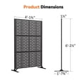 thumbnail image 2 of Modern Shade 4x6 FT Metal Privacy Screen - Urban Block, 2 of 7