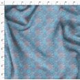 thumbnail image 4 of Soimoi Blue Modal Satin Fabric Circle Art Geometric Print Fabric by Yard 42 Inch Wide, 4 of 5