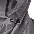 thumbnail image 3 of biudgviw Manteaux de Pluie pour Femmes Imperméables Légers Coupe-Vent d'Extérieur pour Course Randonnée Imperméable à Fermeture Éclair Manteau de Pluie à Capuche Manteau d'Extérieur, 3 of 5