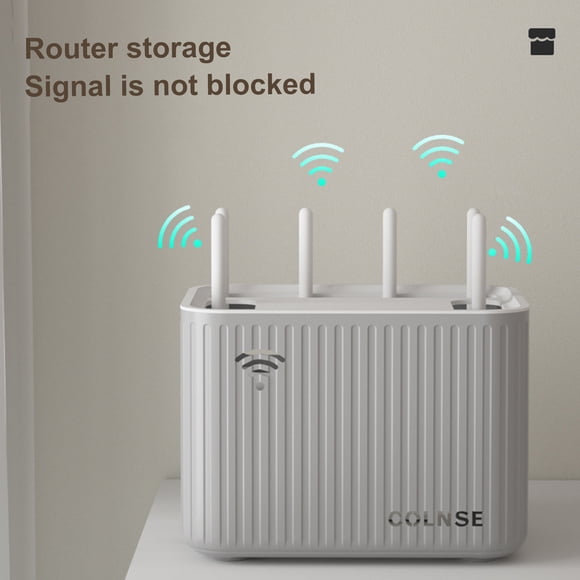 YAOMOBB Wireless Router Storage Box Storage Box Large Capacity Wifi Wire Network Cable Sorting Box Household Supplies Wire Cable Storage Case