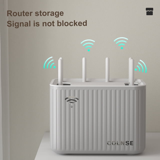 YAOMOBB Boîte de Rangement pour Routeur Sans Fil Boîte de Rangement Grande Capacité Wifi Fil Réseau Boîte de Tri de Câbles Fournitures Ménagères Étui de Rangement pour Câbles