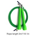 thumbnail image 3 of ZheElen Speed Skipping Wire Rope Indoor Outdoor Jumping Rope Weight Loss Exercise Home Gym Workout Tool, Green, 3 of 9