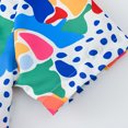 thumbnail image 4 of TZEWGL Short Sleeve Summer Cartoon Prints Beach Holiday Floral Print Shirt With Hat 2Pcs Set Clothes For Infnants size 18-24M, 4 of 5