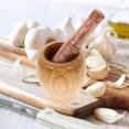 thumbnail image 4 of 1 Set Durable Household Garlic Pugging Pot Pedestal Bowl Mortar and Pestle Set for Home Restaurant Kitchen (9cm), 4 of 5