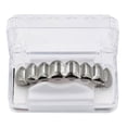 thumbnail image 4 of TISHITA 18K Gold Custom Top&Bottom Teeth Grill Set Hip Hop Grill Prop Black, 4 of 8