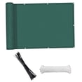 thumbnail image 4 of LOVIVER 2.7x9.84ft Balcony Privacy Screen Cover Includes 24Pcs Cable Ties Garden Privacy Dark Green, 4 of 8