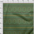 thumbnail image 2 of oneOone Cotton Poplin Fabric Leaves & Floral Block Print Sewing Fabric BTY 56 Inch Wide, 2 of 4