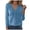 Blue, variant on Splozh Work Sweaters for Women Printed Casual Cardigan Long Sleeved Top Cardigan Jacket Top Black,L