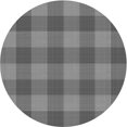 thumbnail image 1 of Ahgly Company Tapis d'Intérieur Ronds Transitionnels Gris Gray Lavables à la Machine, 3 Pieds Rond, 1 of 7