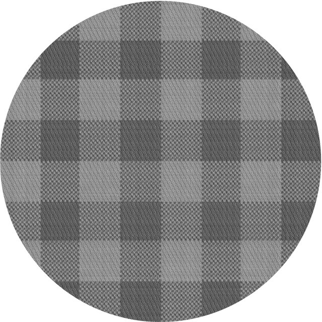 Ahgly Company Tapis d'Intérieur Ronds Transitionnels Gris Gray Lavables à la Machine, 3 Pieds Rond