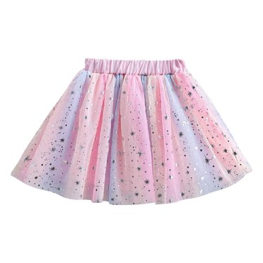 Plebaso Baby Girls Dresses Solid Color Elastic Waist Puffy Mesh Half Skirt Cake Princess Skirt Girls' Fashion Clothes