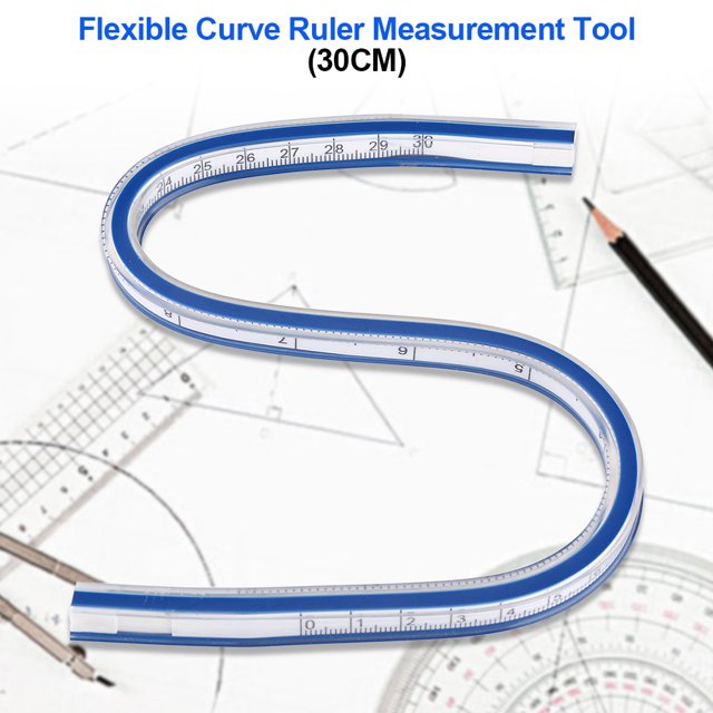 Garosa Flexible Curve Ruler Measurement Tool for Drawing Painting Graphics and Garment Design, Ruler, Measuring Ruler