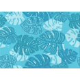 thumbnail image 1 of Ahgly Tapis Rectangulaire Lavable en Machine Intérieur Turquoise Bleu Vif, 2 Pieds x 4 Pieds, 1 of 7