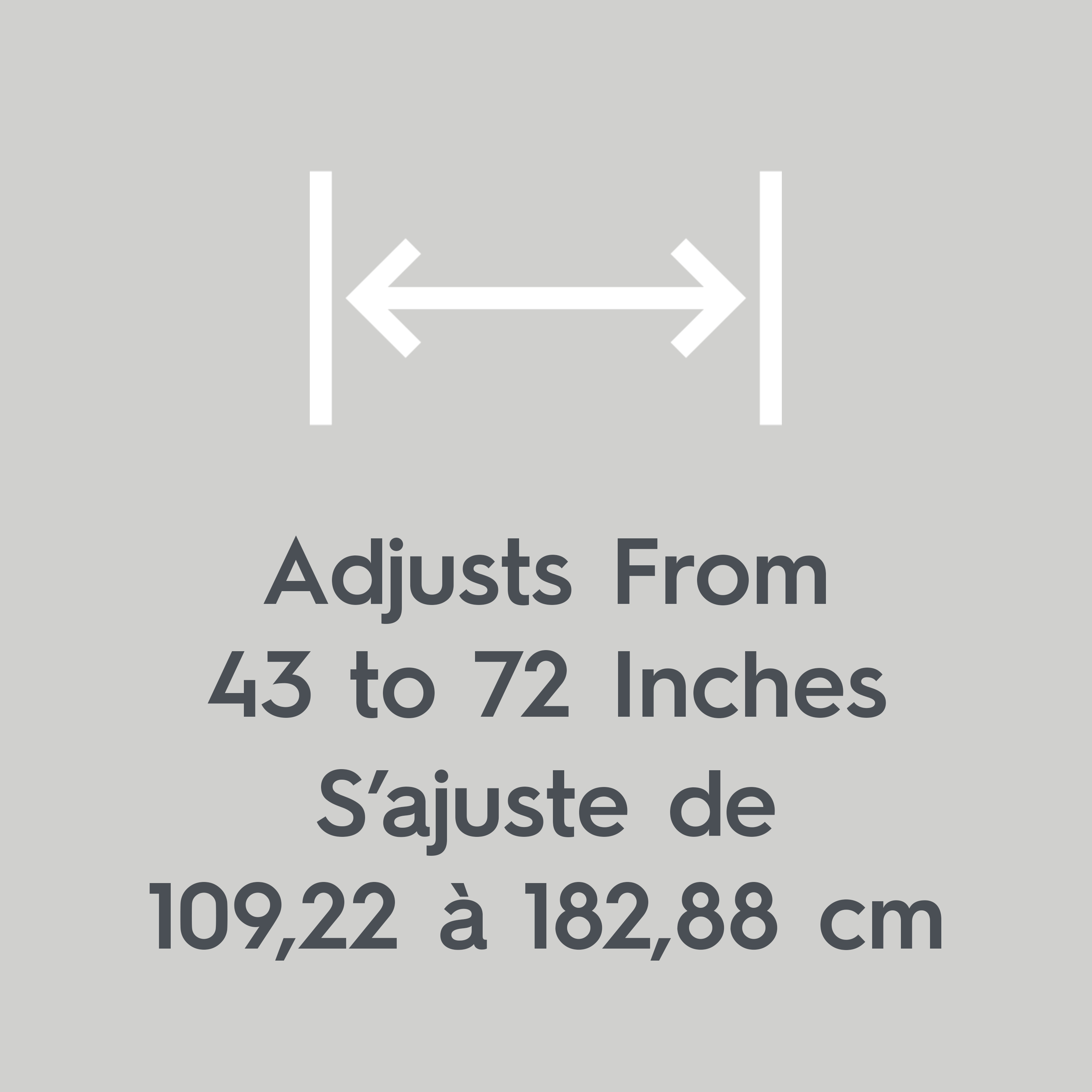Tringle à rideau de douche à tension réglable moderne Better Homes & Gardens, antirouille, avec embouts décoratifs ondulés, 135 à 218 cm, noir mat