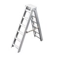 thumbnail image 4 of DEEPCRAFF Two Step Ladder for Diorama Scenery Silver ABS Climbing 1Pcs, 4 of 8