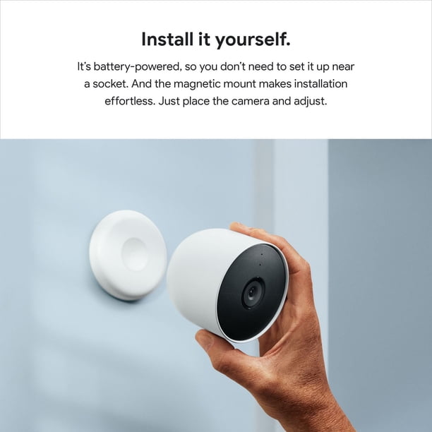 Google Nest Cam (Battery) Wire-Free Indoor/Outdoor Security Camera