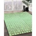 thumbnail image 3 of Ahgly Tapis Rectangulaire Lavable en Machine Intérieur Vert Menthe Transitionnel, 7 Pieds x 9 Pieds, 3 of 7