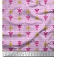 thumbnail image 1 of Soimoi Poly Georgette Fabric Artistic Floral Ethnic Printed Fabric 1 Yard 52 Inch Wide, 1 of 3