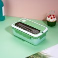 thumbnail image 1 of Lunch Boxes and Bags Aqestyerly Divided Lunch Box, Microwave Heated Plastic Lunch Box, Microwave Oven Student Meal Box Office Worker Portable Tableware Meal Box, 1 of 3