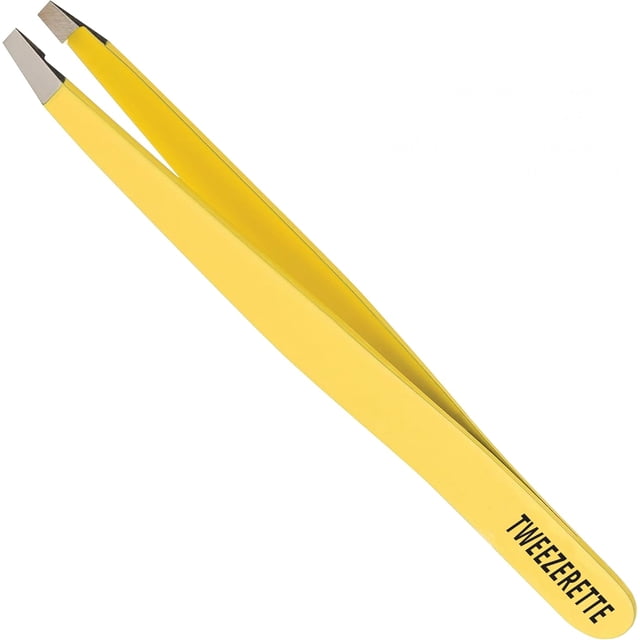 Precision Slant Tweezers for Facial or Ingrown Hair Removal & Professional Eyebrow Shaping