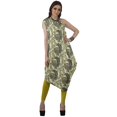 thumbnail image 3 of Moomaya Robe Kurti à une Épaule Imprimée pour Femme, Sans Manches, à Col Bénitier, Style Bohème, Tenue de Soirée de Designer, 3 of 7