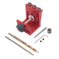 thumbnail image 2 of Pocket Dowel Hole Jig System, High Accuracy Aluminum Alloy Pocket Hole Jig System Wide Application Compact Simple   for Woodworking, 2 of 8