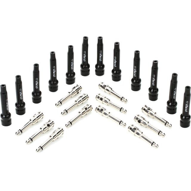 George Ls.155 Connecteur de Guitare - Nickel, Droit Lot de 12