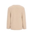 thumbnail image 4 of Innerwin Jacket Cardigan Ladies Outwear Party Long Sleeve Fluffy Coat Khaki S, 4 of 8