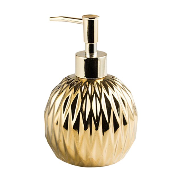 veasfak Ceramic Soap Dispenser Massage Oil Body Wash Refillable for Bathroom A