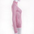 thumbnail image 4 of Haut pour Femmes Col Montant Chemise Transparente Ajustée en Maille Mode Sauvage, 4 of 7