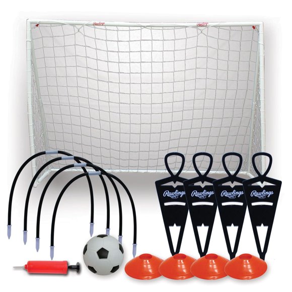 Rawlings 7' Soccer Goal Combo Set with Ball And Accessories