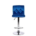 thumbnail image 4 of Tabouret réglable en cuir bleu de la collection Heavenly, 4 of 7