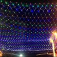 thumbnail image 1 of LED Net Mesh String Fairy Lights 200 LEDs 9.8FT x 6.6FT Net Lights  Plug in Waterproof Mesh Lights for Bushes Garden Patio Christmas Halloween Decorations (Green), 1 of 10