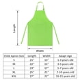 thumbnail image 2 of TOPTIE Kids Aprons with Pocket & Adjustable Strap, Child Chef Bib Apron for Kitchen Cooking Baking Painting-Green-XL, 2 of 8