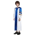 thumbnail image 2 of Moggemol Robe de Collation des Grades pour Garçons Robe de Danse à Manches Longues à Blocs de Couleur Robe de Choeur d'Église Bleu Royal 10, 2 of 7