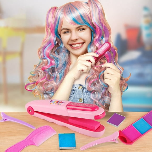 LEEYNEER Clearance New Hair Comb Temporary Hair Color Dyes For Girls Kids Washable Hair Chalk For Girls Age 4 5 6 7 8 9 10 Birthday Cosplay DIY Halloween Christmas 6 Colors Best Gift