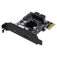 thumbnail image 2 of Baohd PCIE to USB3.0 Expansion Card Port Adapting Tool Connection Converter Type-c SATA 15pin Adapter Cards Desktop Accessories Half Hegith Size, 2 of 8
