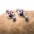 thumbnail image 3 of Surgical Steel Nipple Shield 14G Straight Barbell with Cap Design, 3 of 6