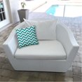 thumbnail image 4 of Joita Buzz Indoor/Outdoor Square Pillow Sewn Closed - Turquoise Polyester Fabric, 4 of 6