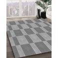 thumbnail image 3 of Ahgly Company Machine Washable Indoor Square Transitional Dark Gray Area Rugs, 3' Square, 3 of 7