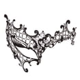thumbnail image 3 of Masquerade Decorative Half Face for Fancy Dress Christmas Dancing black, 3 of 8