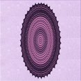 thumbnail image 1 of Ahgly Company Machine Washable Indoor Square Transitional Orchid Purple Area Rugs, 4' Square, 1 of 7