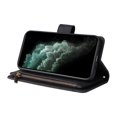 thumbnail image 2 of Case for iPhone 11 Pro Max Cover Zipper Pocket Wallet Case Magnetic Protective - Black, 2 of 5