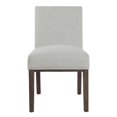 thumbnail image 3 of HomePop Kolbe Transitional Woven Fabric Dining Chair, Gray (Set of 2), 3 of 10