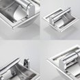 thumbnail image 4 of Chrome Recessed Toilet Paper Holder Wall Toilet Paper Holder，Recessed Tissue Roll Dispenser for Bathroom- Recessed Toilet Tissue Holder Includes Rear Mounting Brack, 4 of 6