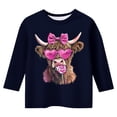 thumbnail image 4 of T-shirt de Mode pour Filles à Manches Raccourcies pour la Saint-Valentin. Marine 110/3 A-4 A, 4 of 4