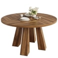 thumbnail image 1 of Dining Table for 4, 47 Inch Kitchen Table, Round Dining Room Table with Sturdy Base for Dining Room, Kitchen, 1 of 8